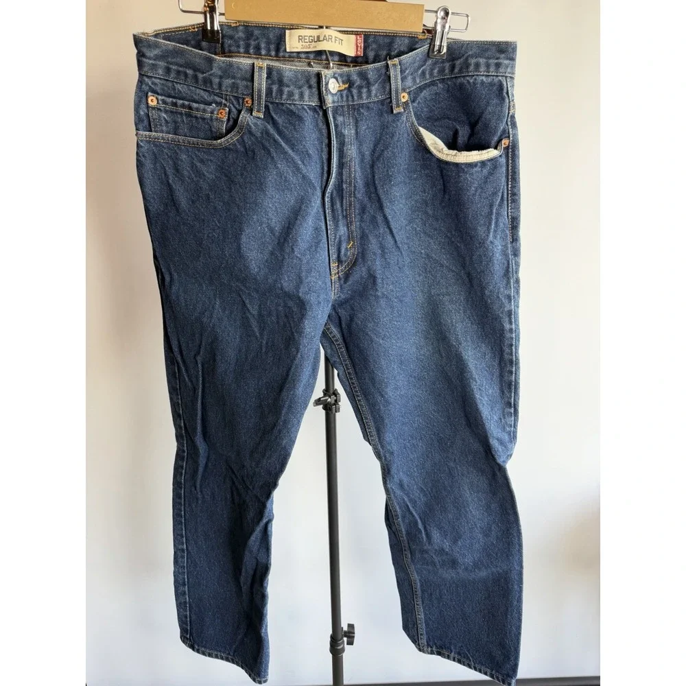 Levi's 505 Men's Size 38x29 Blue Jeans 505 Faded Straight Grunge Denim Tag 38x29